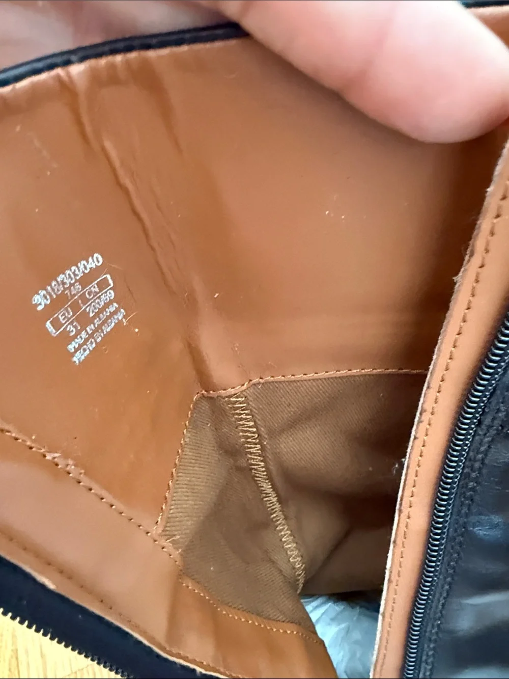 Zara Black Kids Pull-On Boots with Buckle Detail